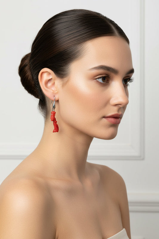 Orecchini in Corallo