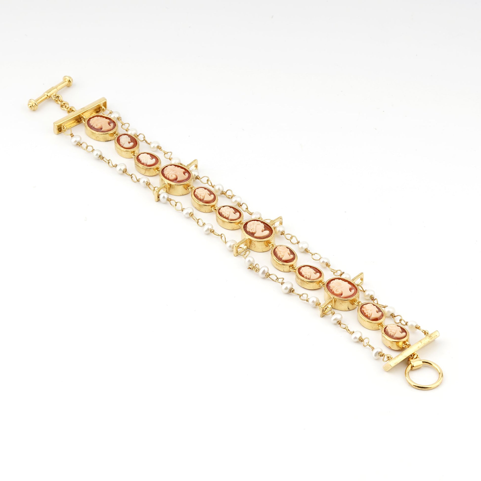 Bracciale-Anastasia-Cammeo-Profilo-Donna-Oro-Cassis-Rufa