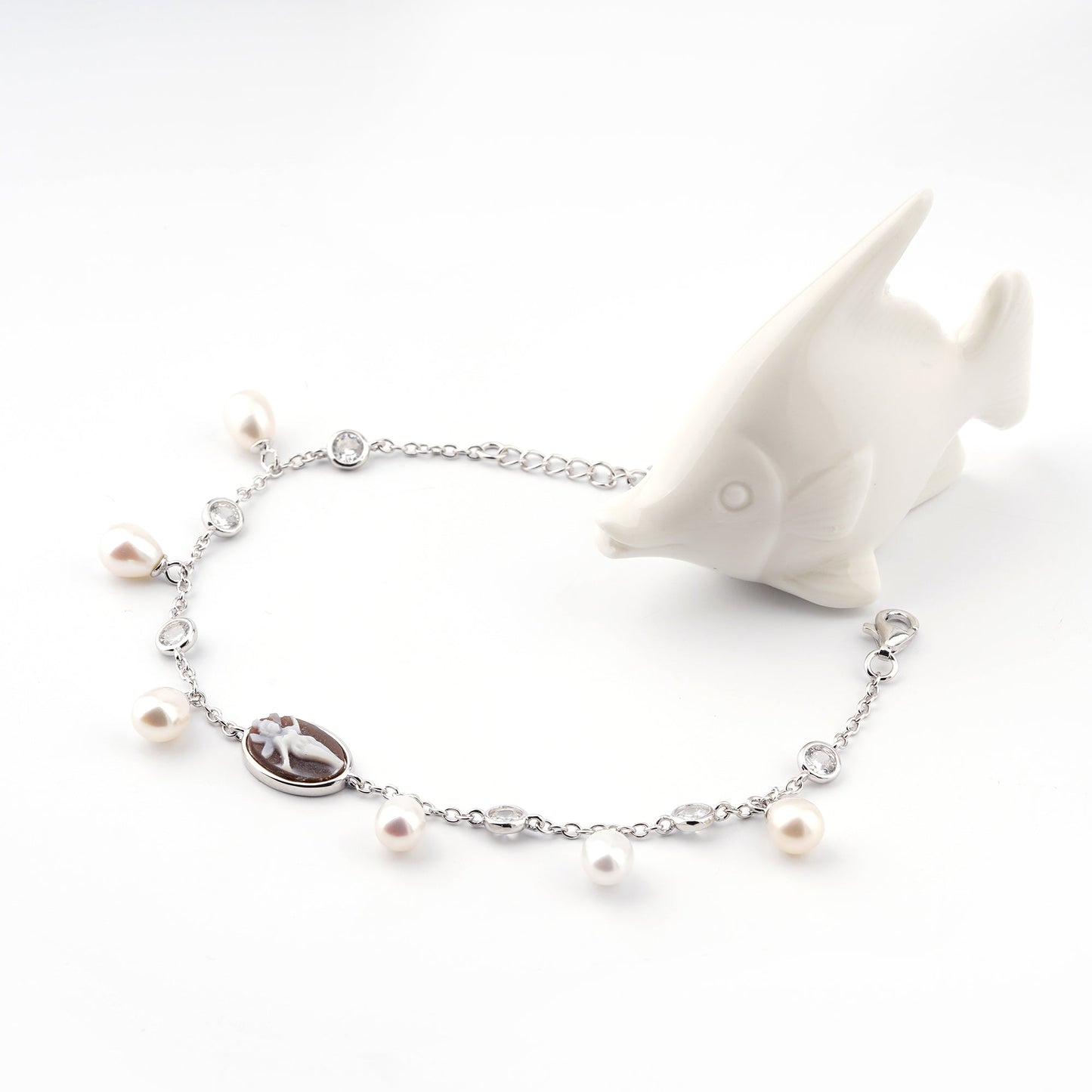 Bracciale-Arianna-Cammeo-Trilly-Rodio-Bianco