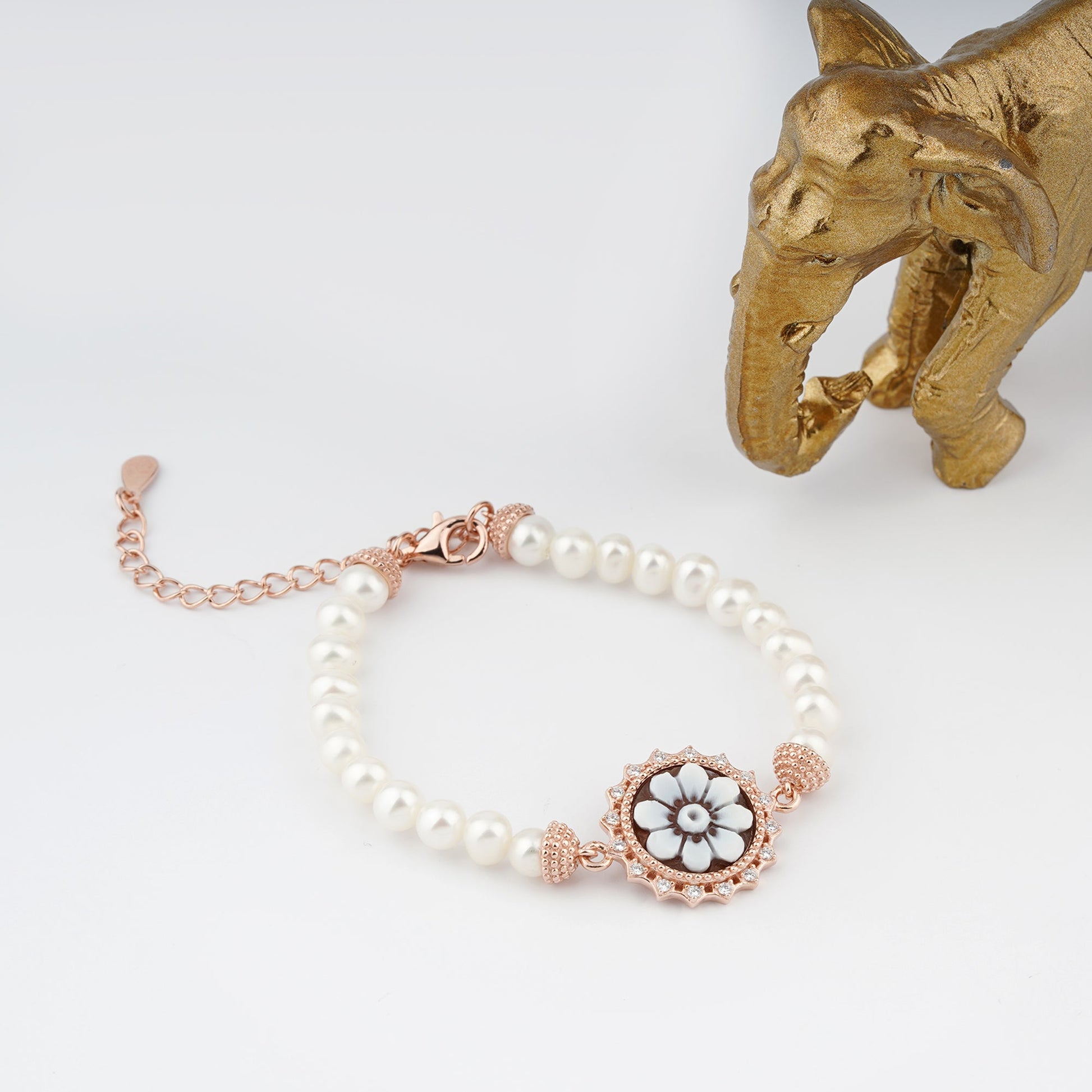 Bracciale-Ballet-Cammeo-Girasole-Rame