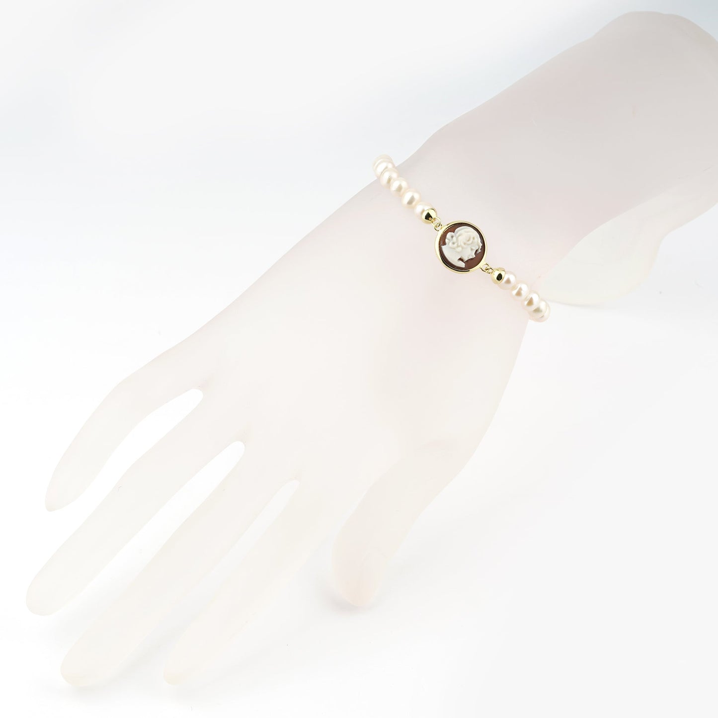 Bracciale-Ballet-Cammeo-Profilo-Donna-Oro