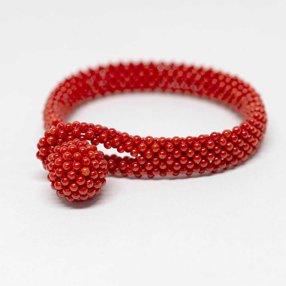 Bracciale-Corallo-Rosso-Tessitto