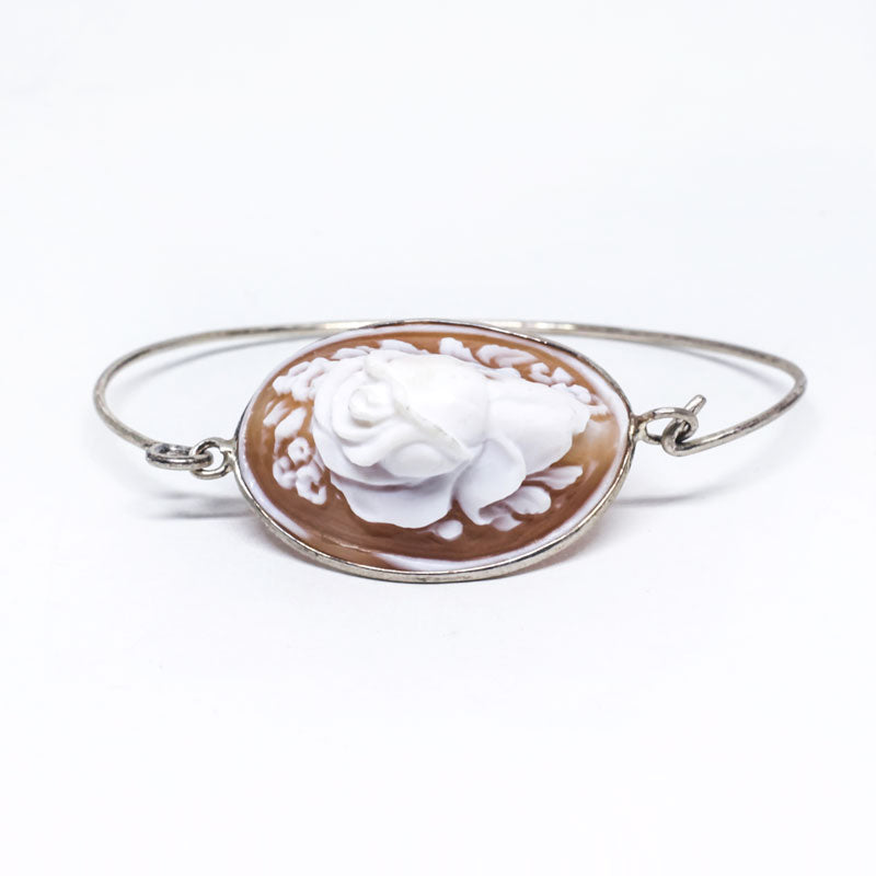 Bracciale-cammeo-incisione-fiori