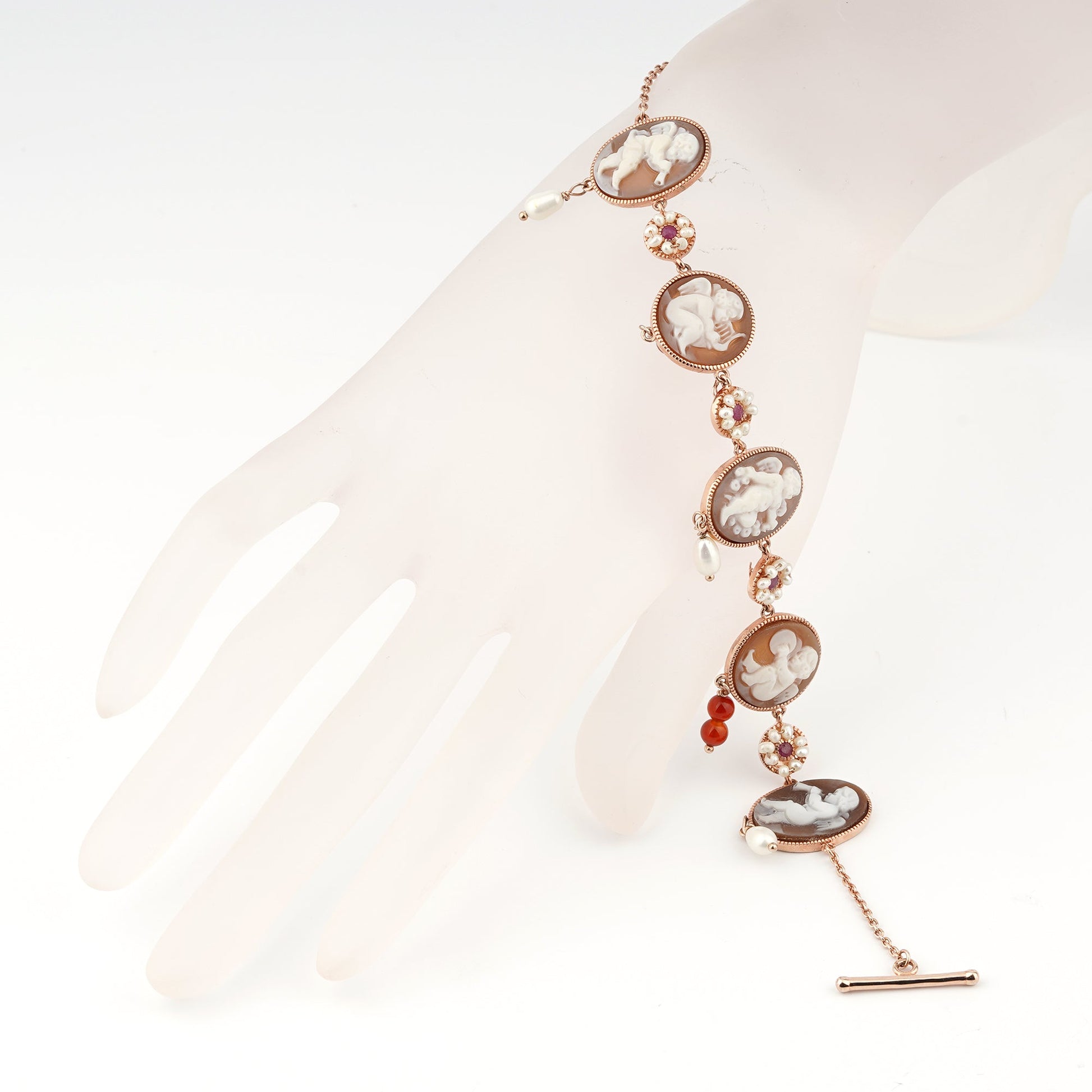 Bracciale Anastasia Cammeo Putto-Rame