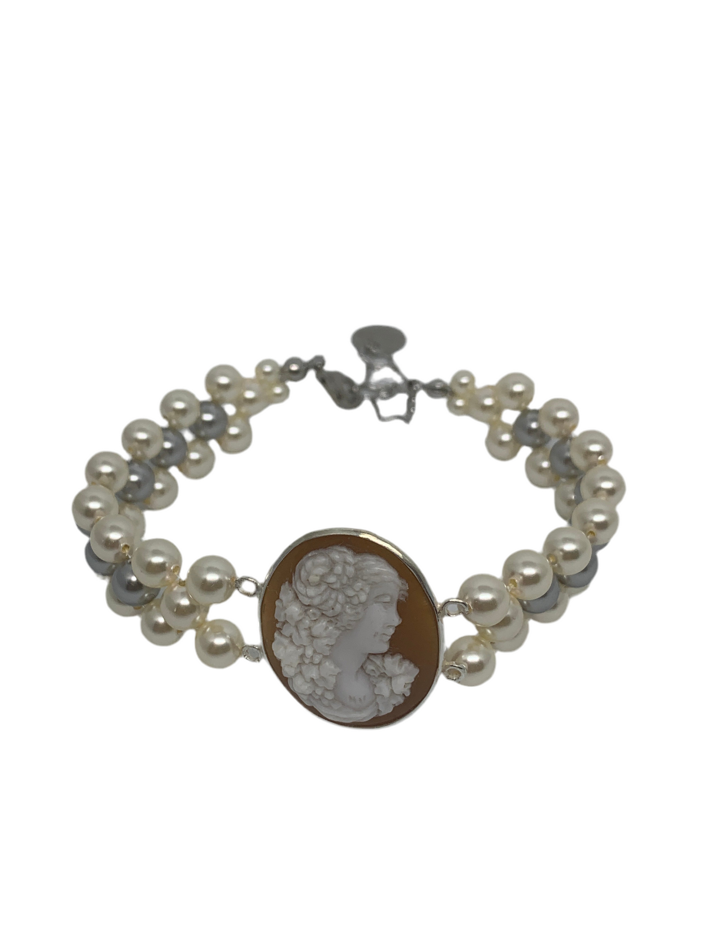 Bracciale in Cammeo Artistico Profilo di Donna