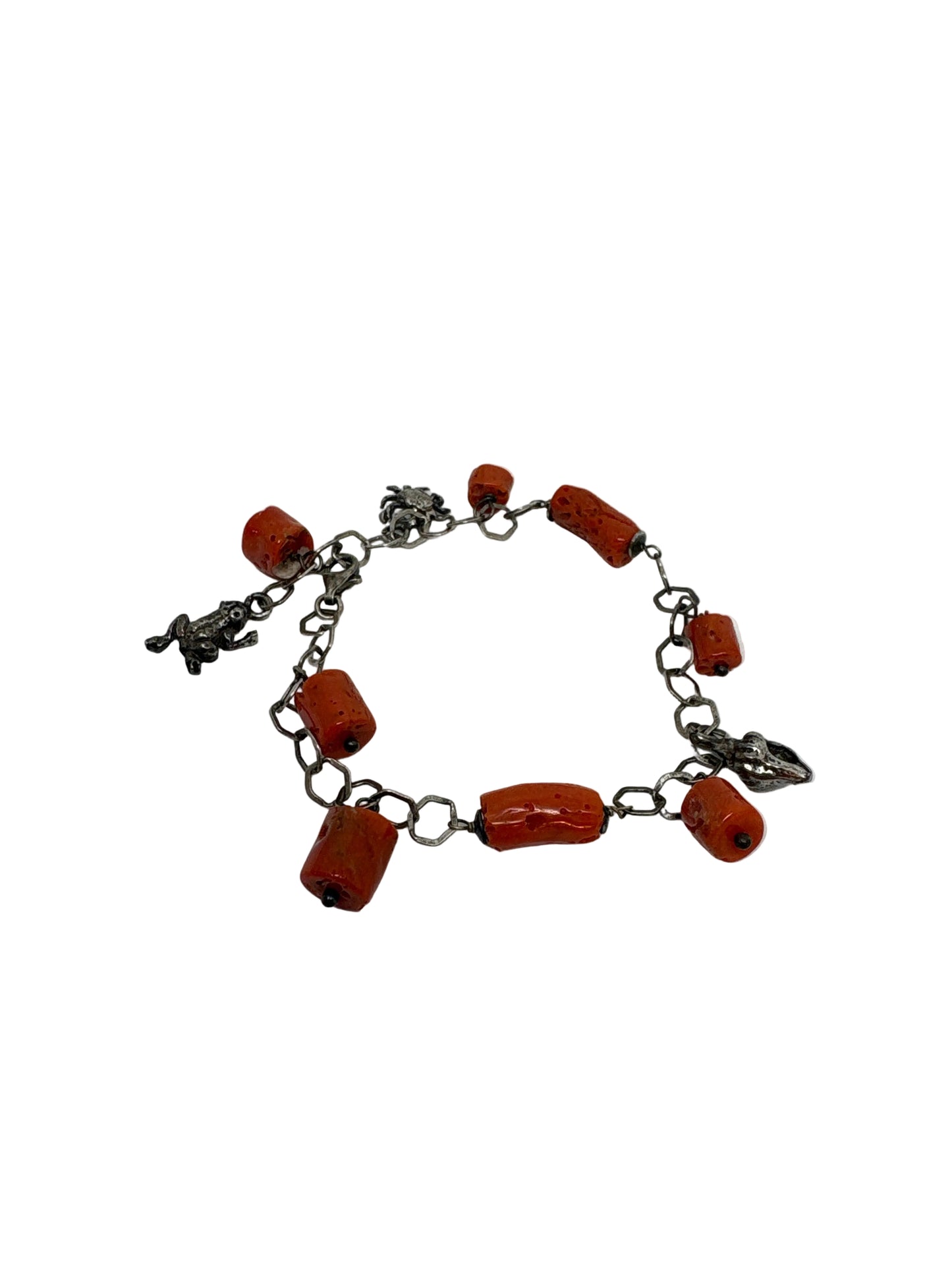 Bracciale in Corallo Rosso Grezzo