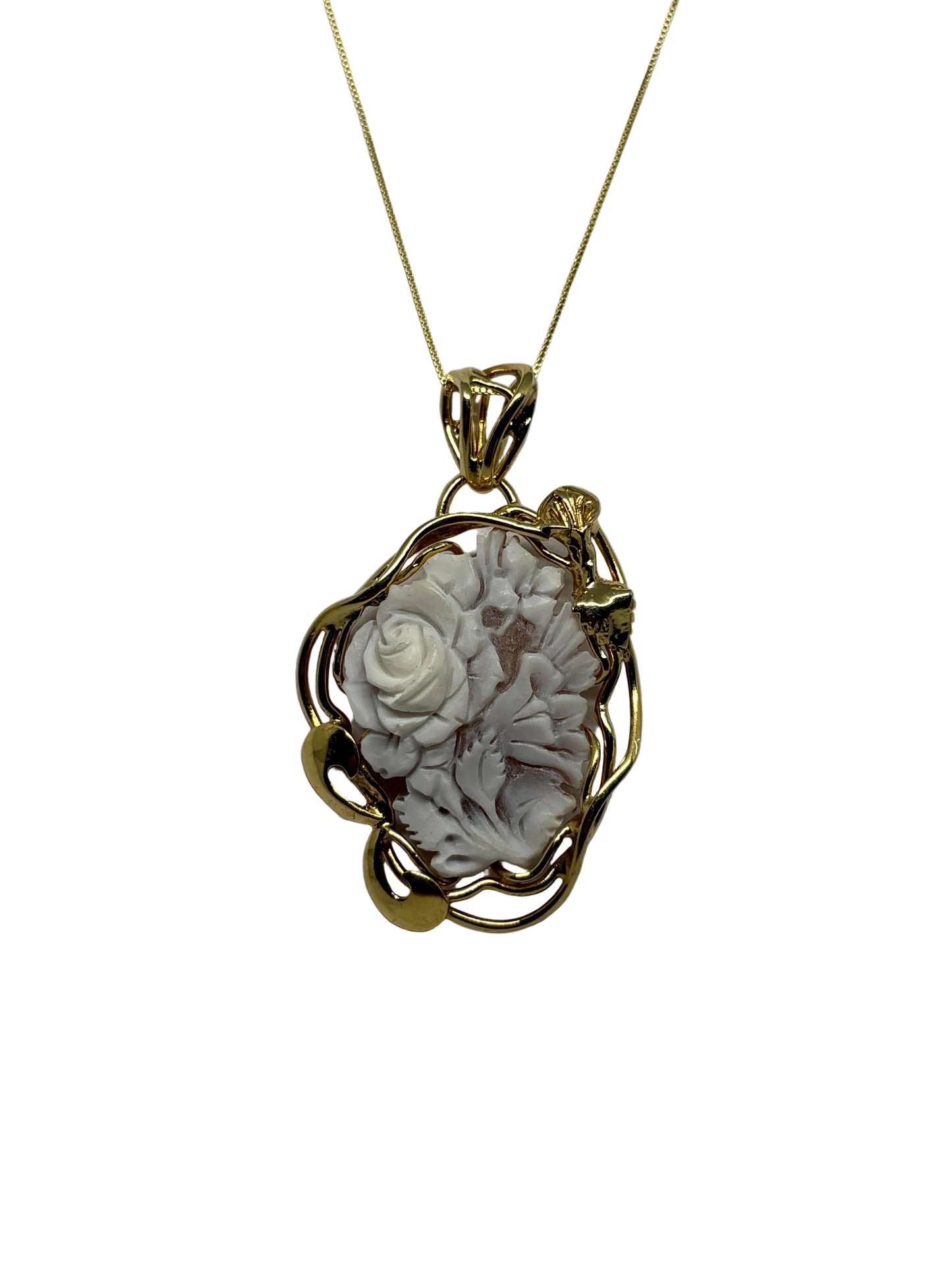 Pendente in Cammeo "Fiori"