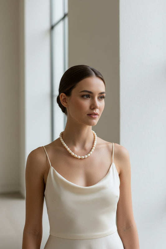 Collana  in Corallo Bianco