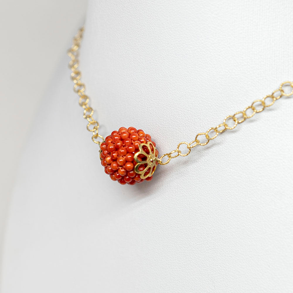 Woven Coral Necklace