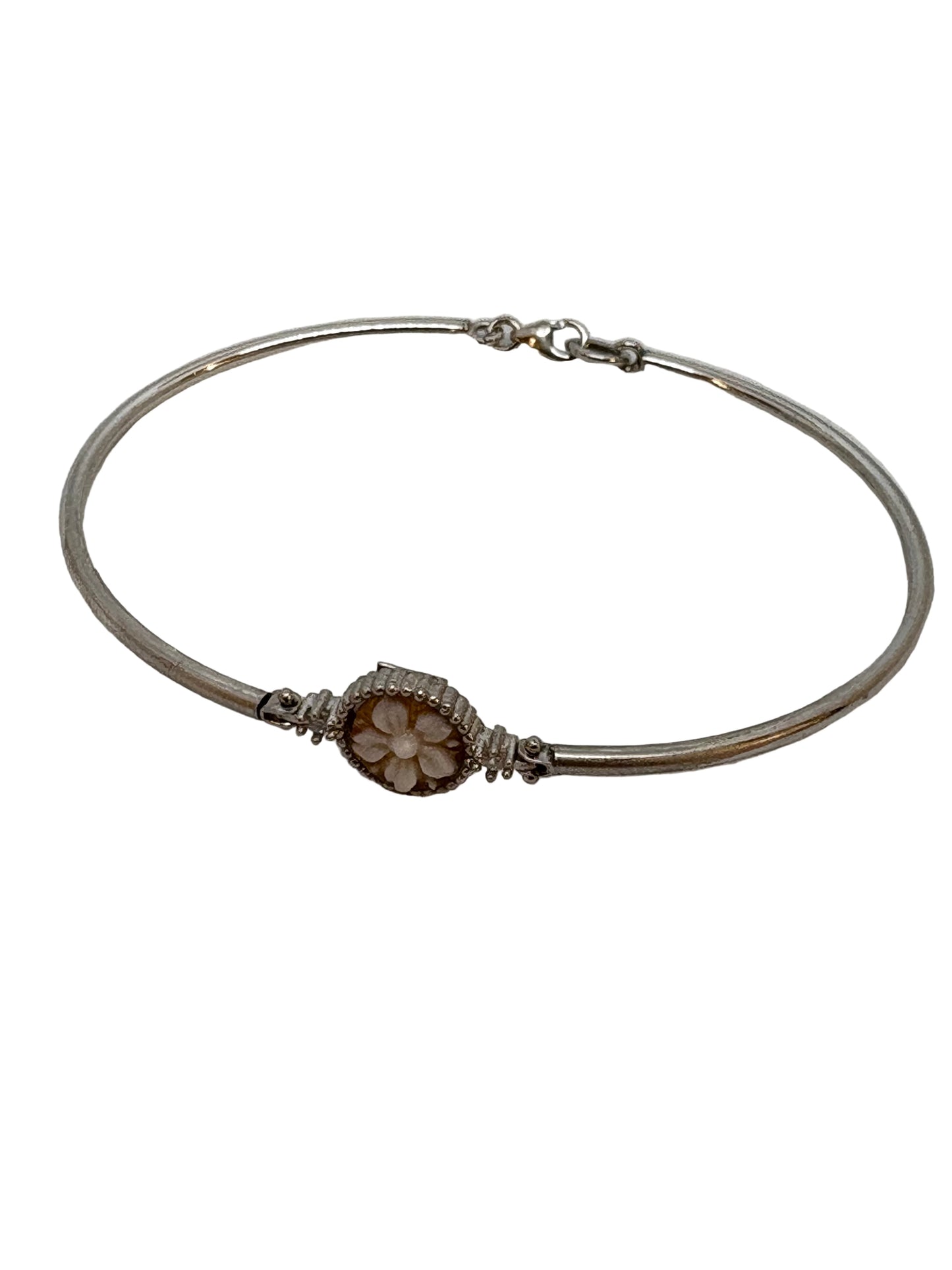 Bracciale in Cammeo incisione "Fiore"