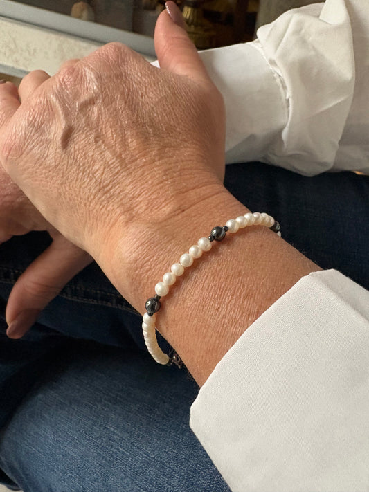 Bracciale in Perle e Malachite