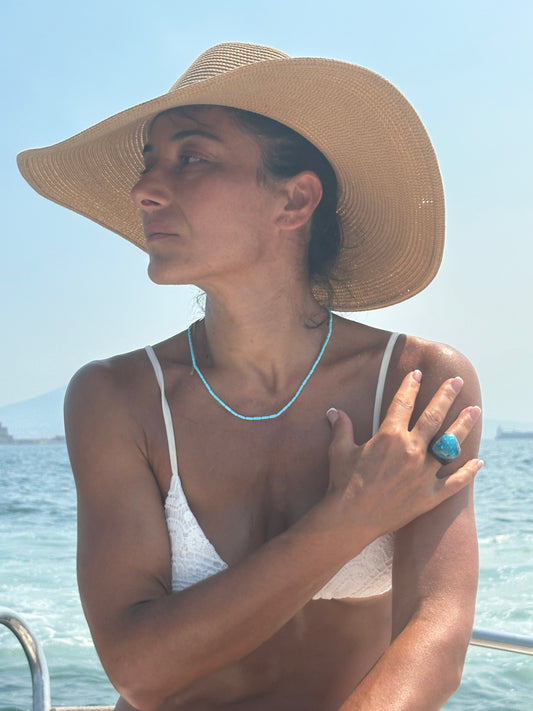 Anello in Ebano e Turchese