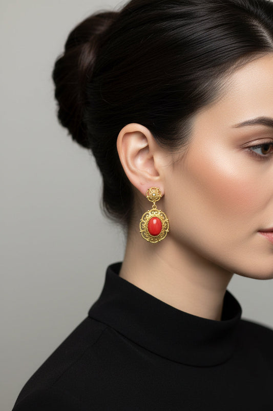 Orecchini in Corallo