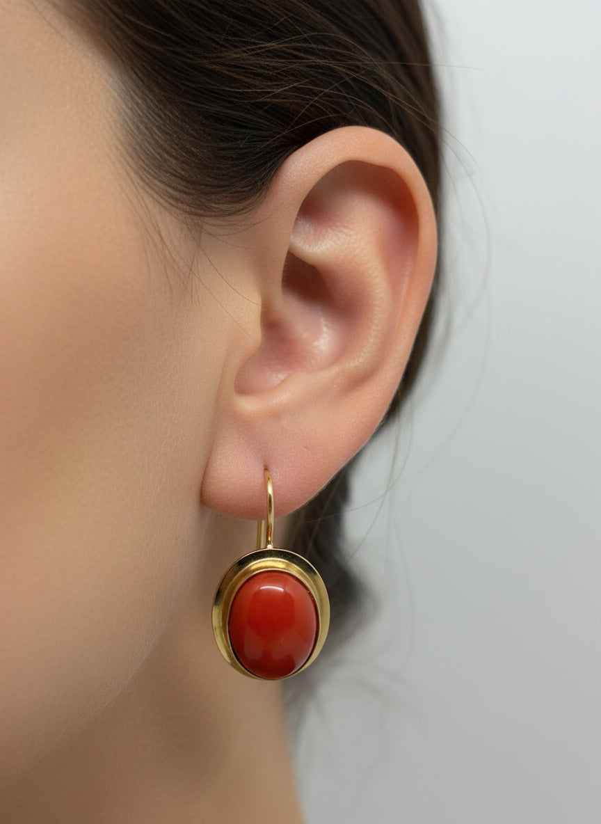 Orecchini in Spola di Corallo