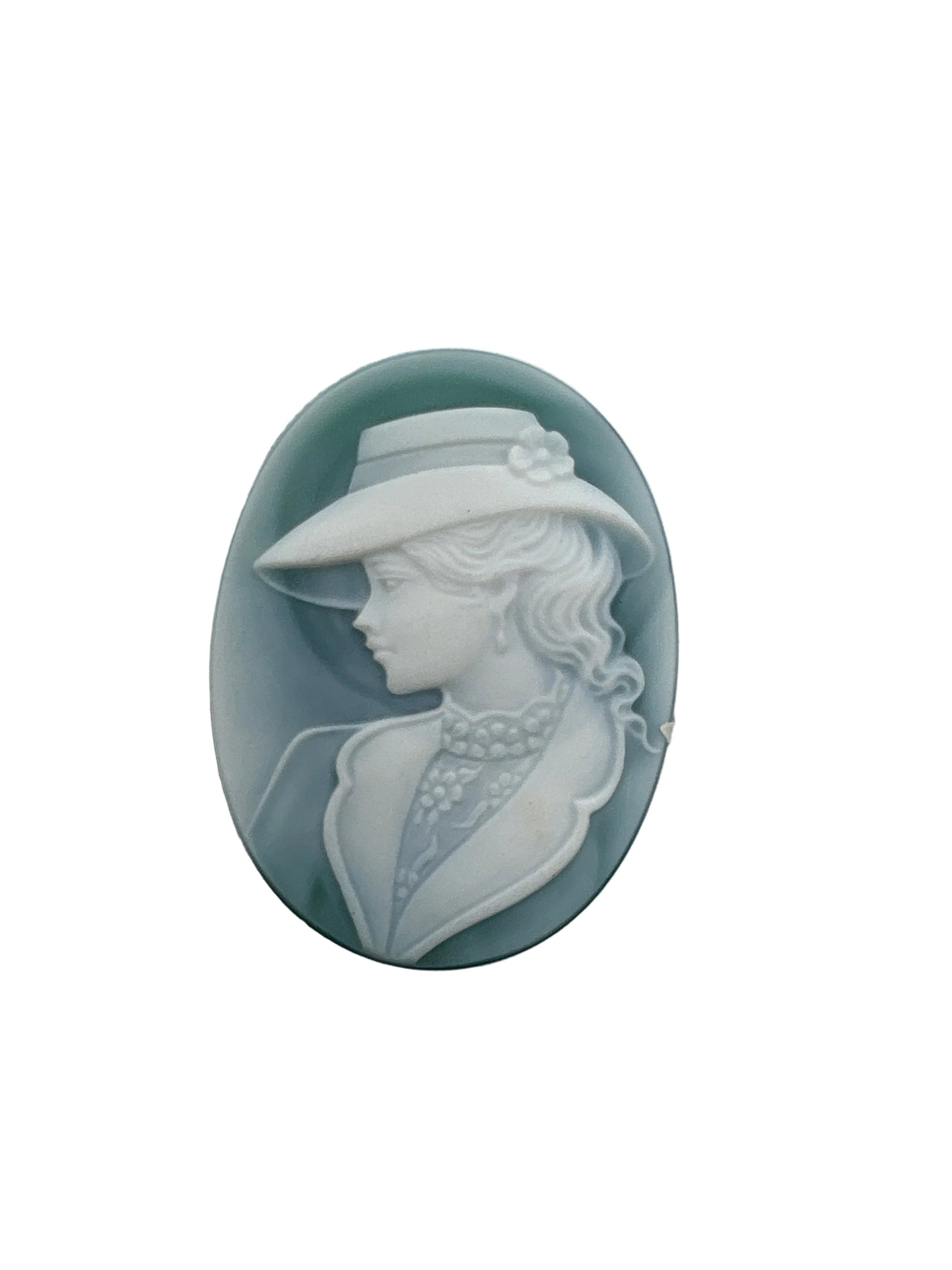 Cammeo Nudo in Agata incisione Profilo di Donna