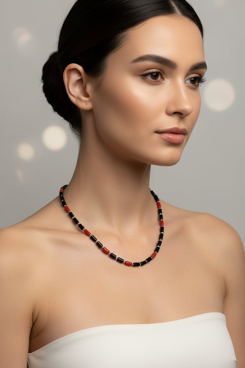 Collana in Corallo e Agata