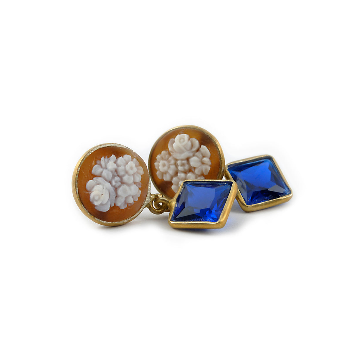 Orecchini-Cameo-Italiano-Cammeo-fiori