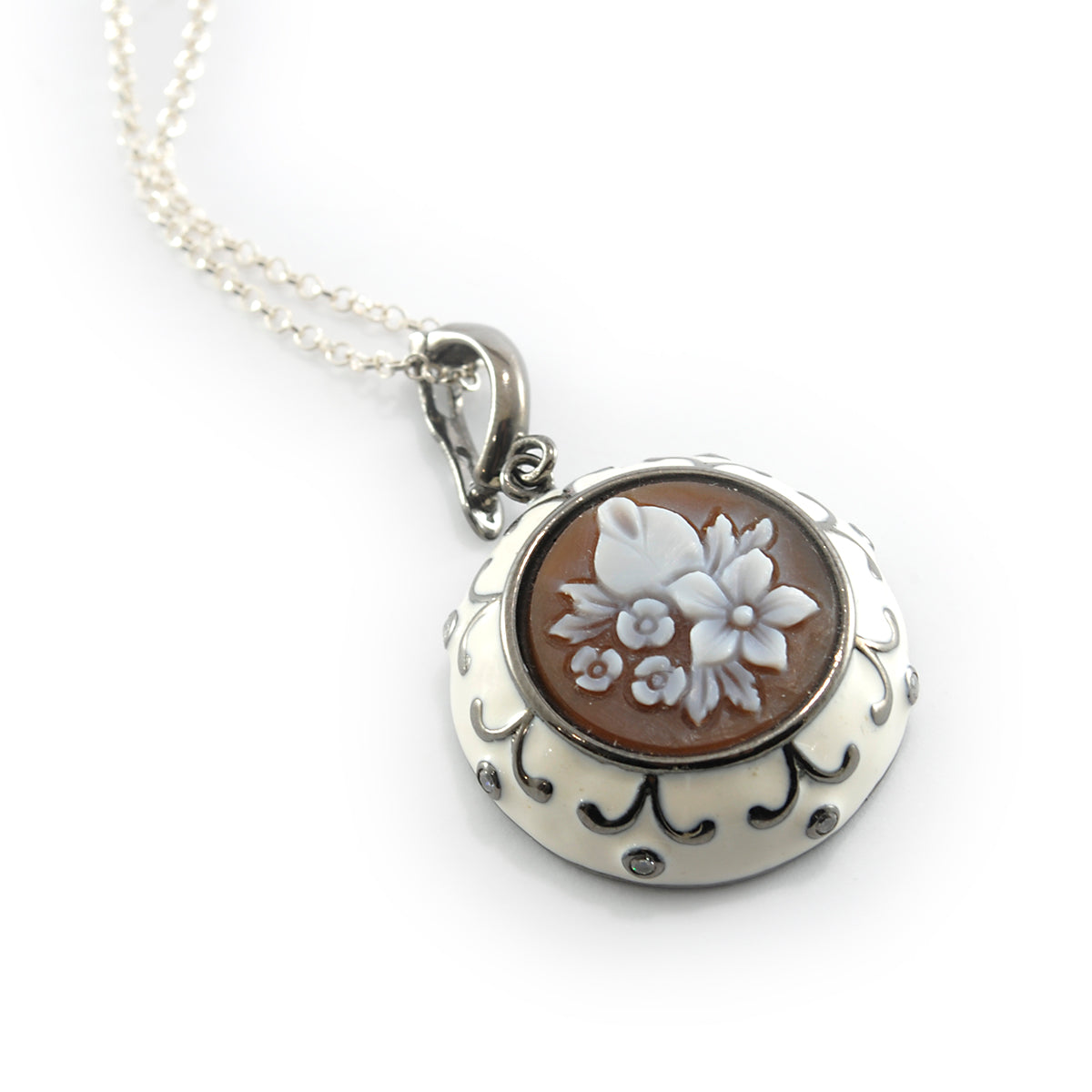 Pendente-Cameo-Italiano-Zante-Cammeo-Fiori