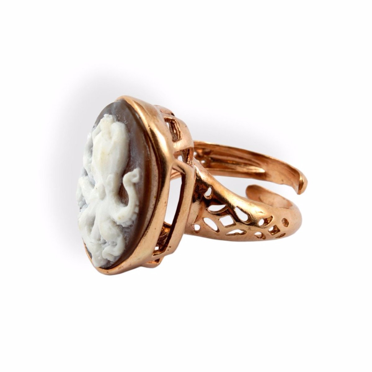 Anello-Cameo-Italiano-Cammeo-Polipo