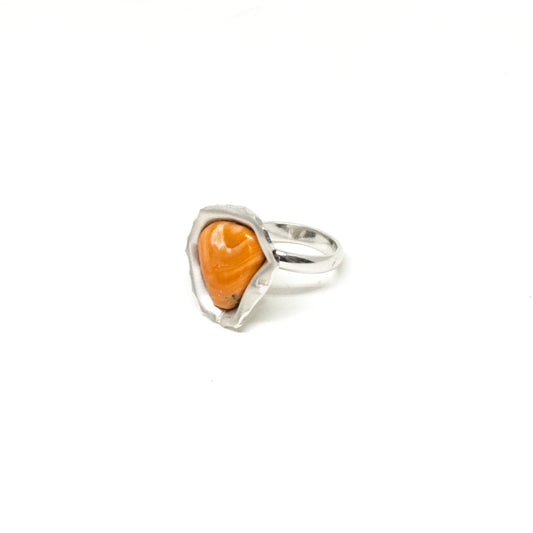 Anello Corallo Arancione