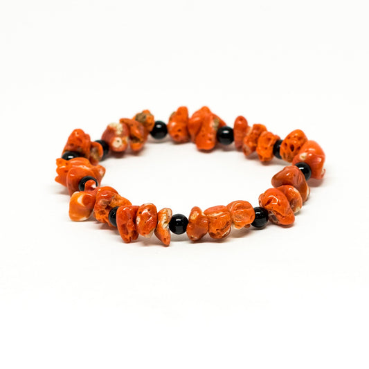 Bracciale in Corallo Rosso Naturale