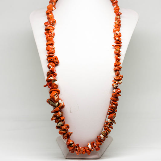 Collana con Sassi di Corallo Rosso Naturale