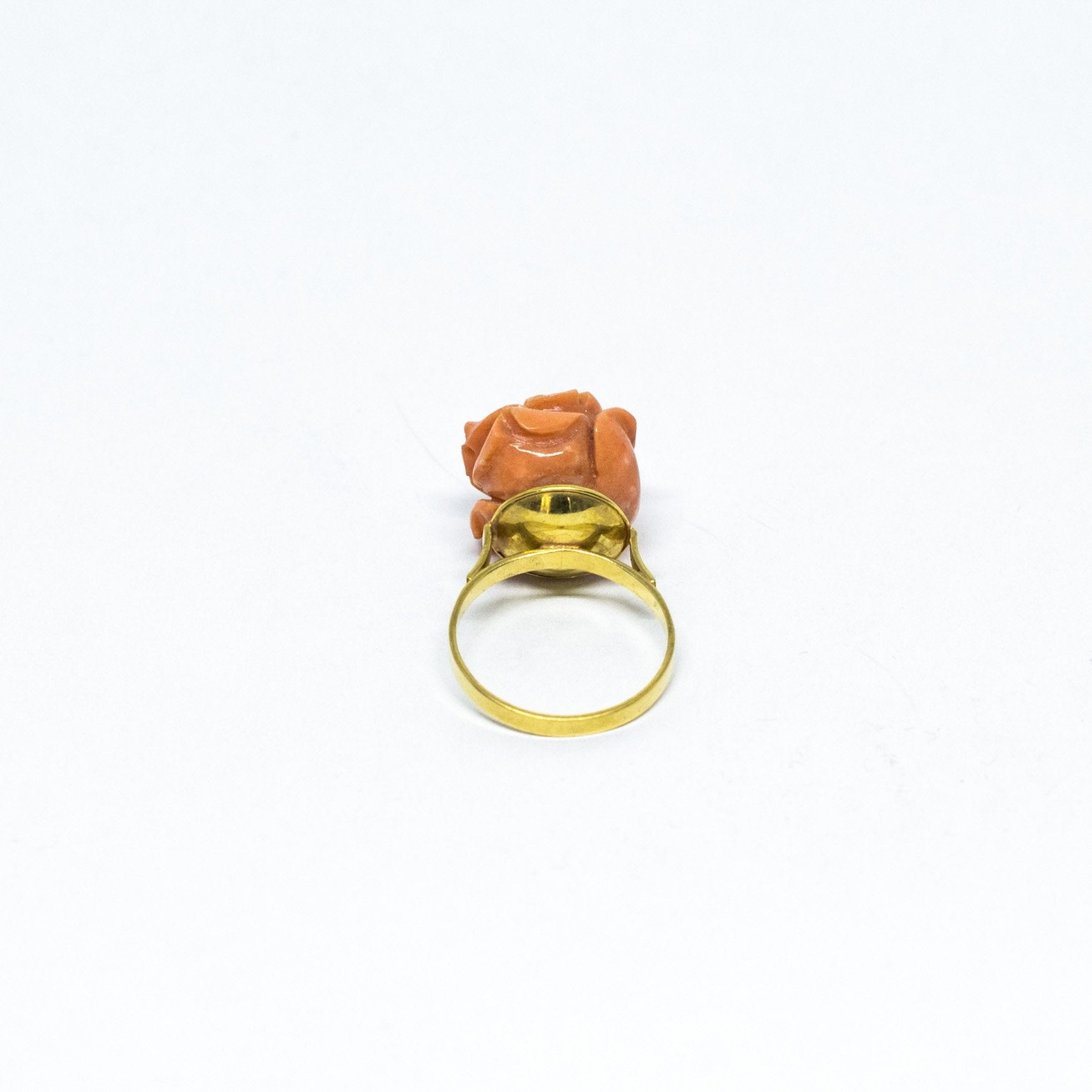 Anello Corallo Arancione Rosa