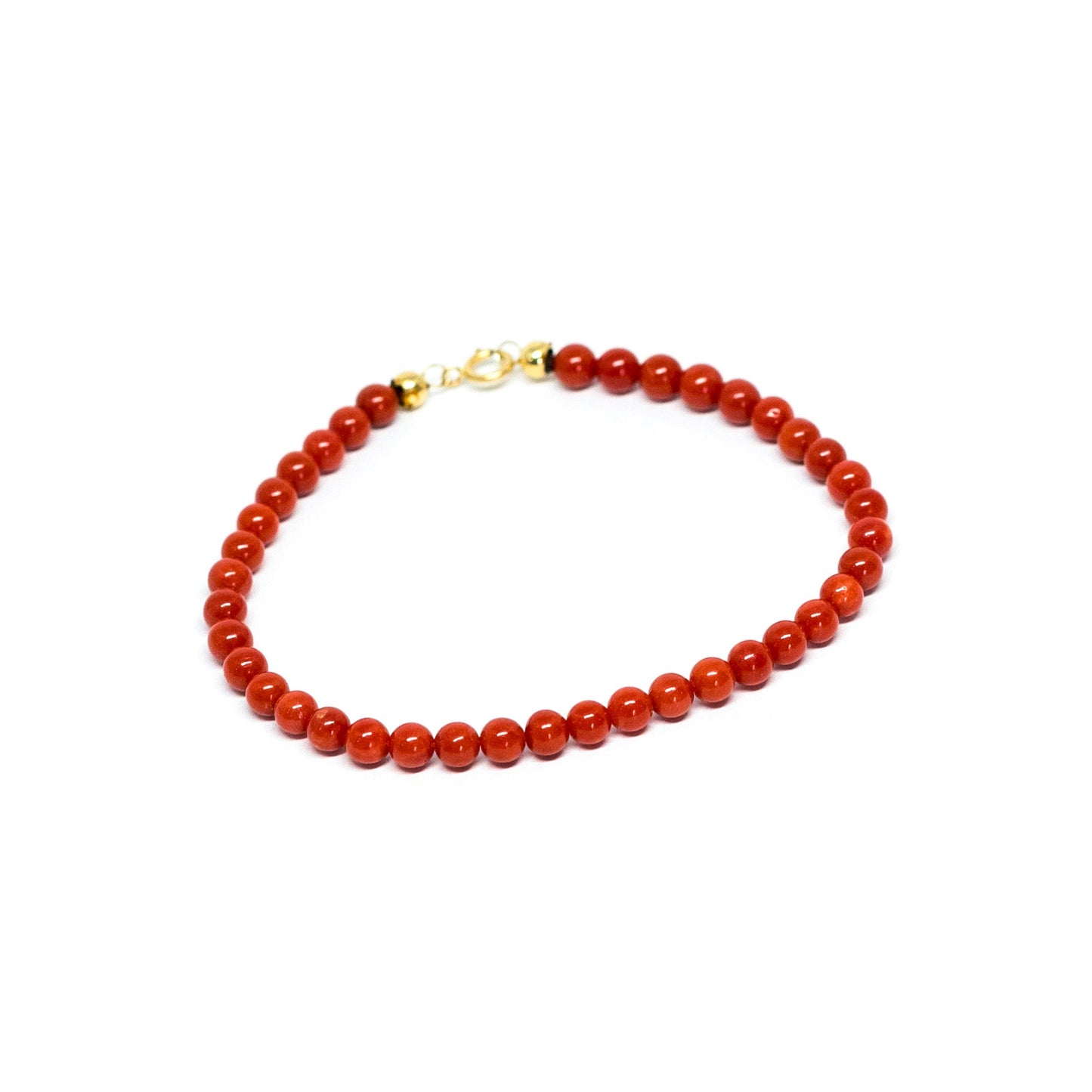 Bracciale in Corallo Rosso e Oro