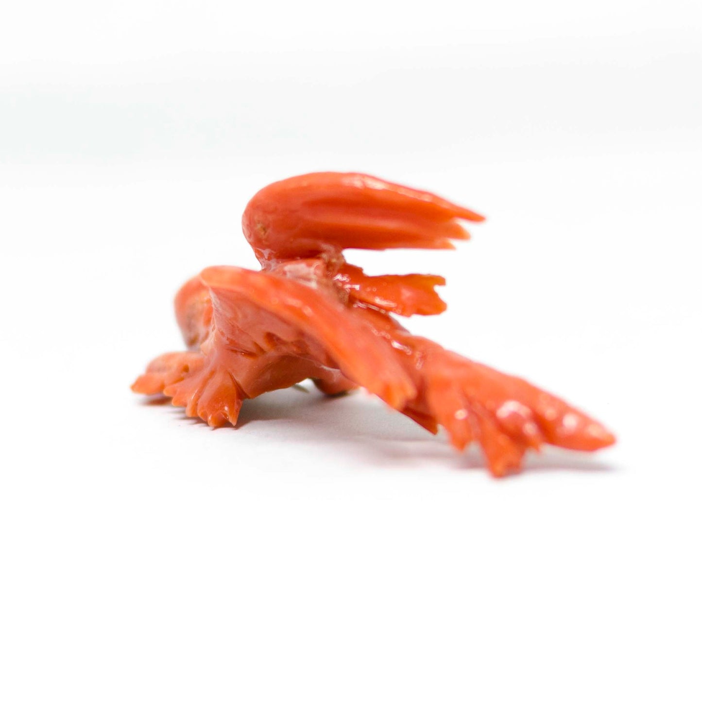 Orange coral dragon ornament