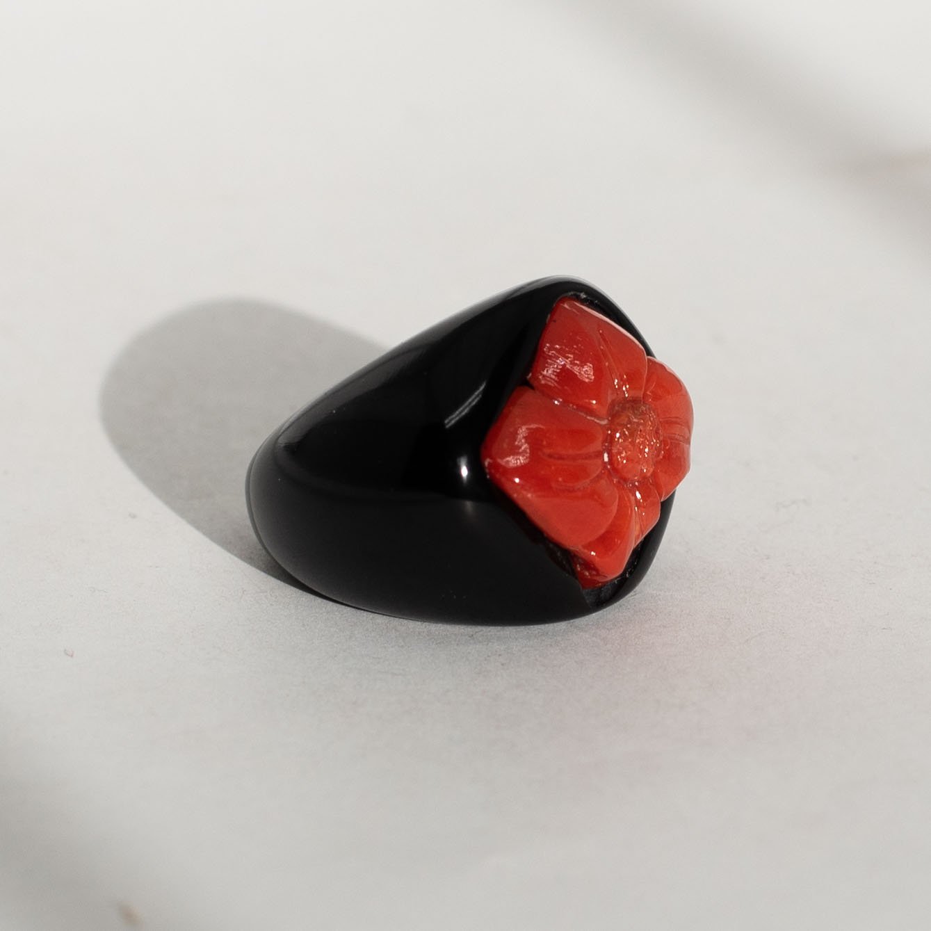 Anello-Corallo-Rosso-Fiore