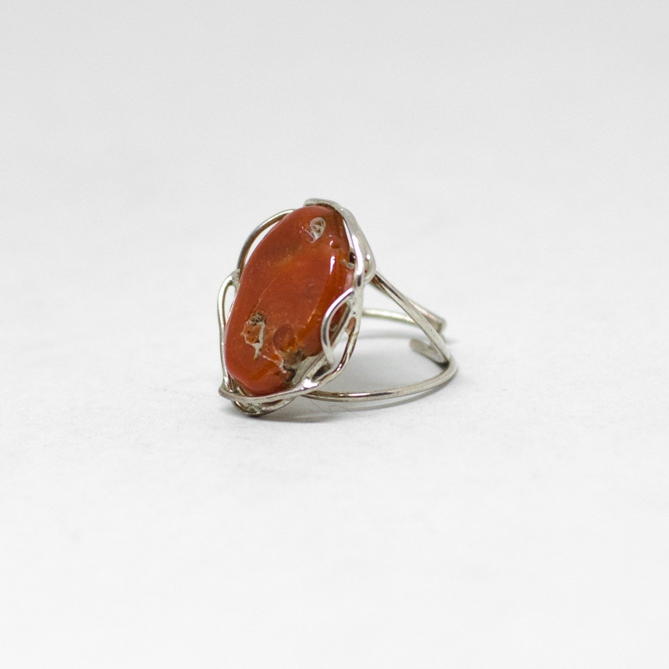 Anello in corallo rosso