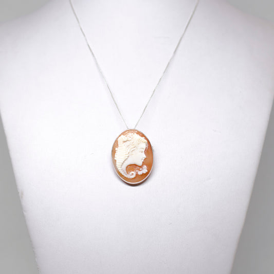 Pendant/Brooch Cameo Profile Woman