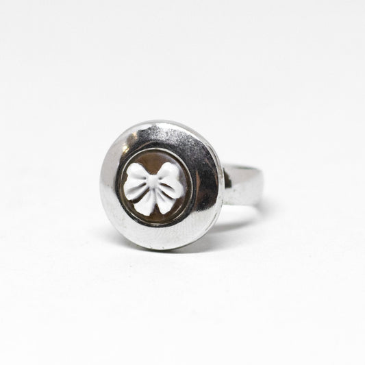 Anello cammeo fiocco