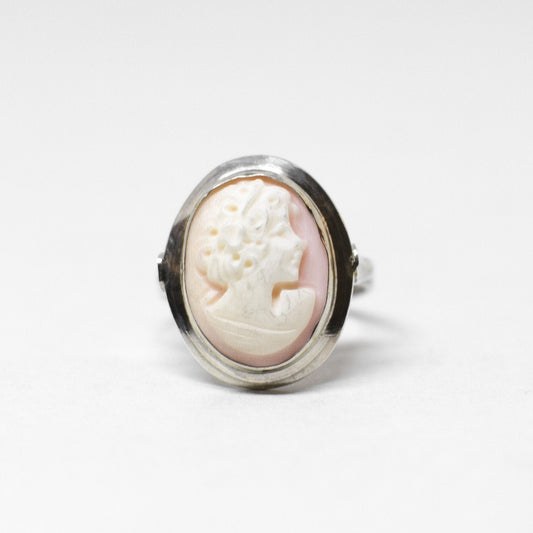 Anello cammeo profilo donna