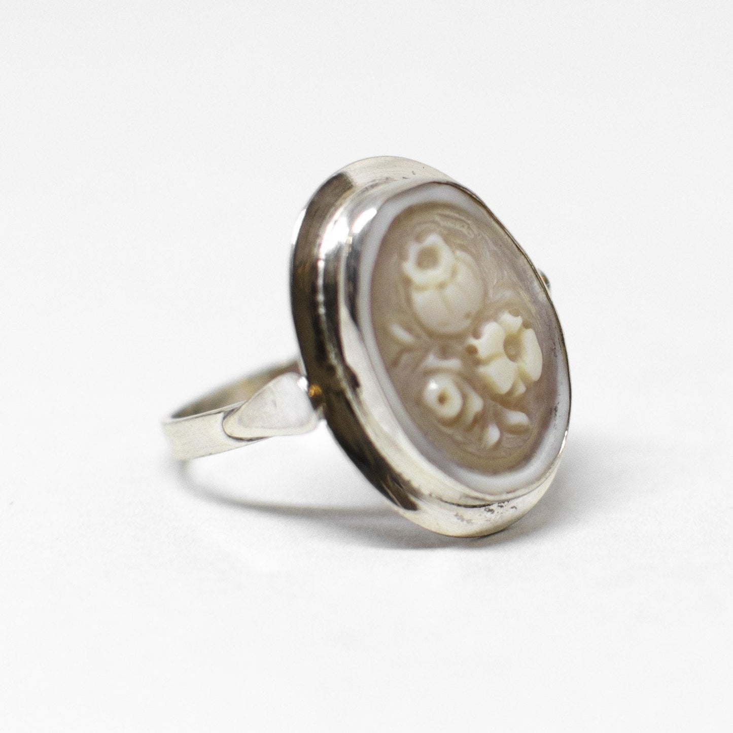 Anello Cammeo incisione Fiori (stili diversi)