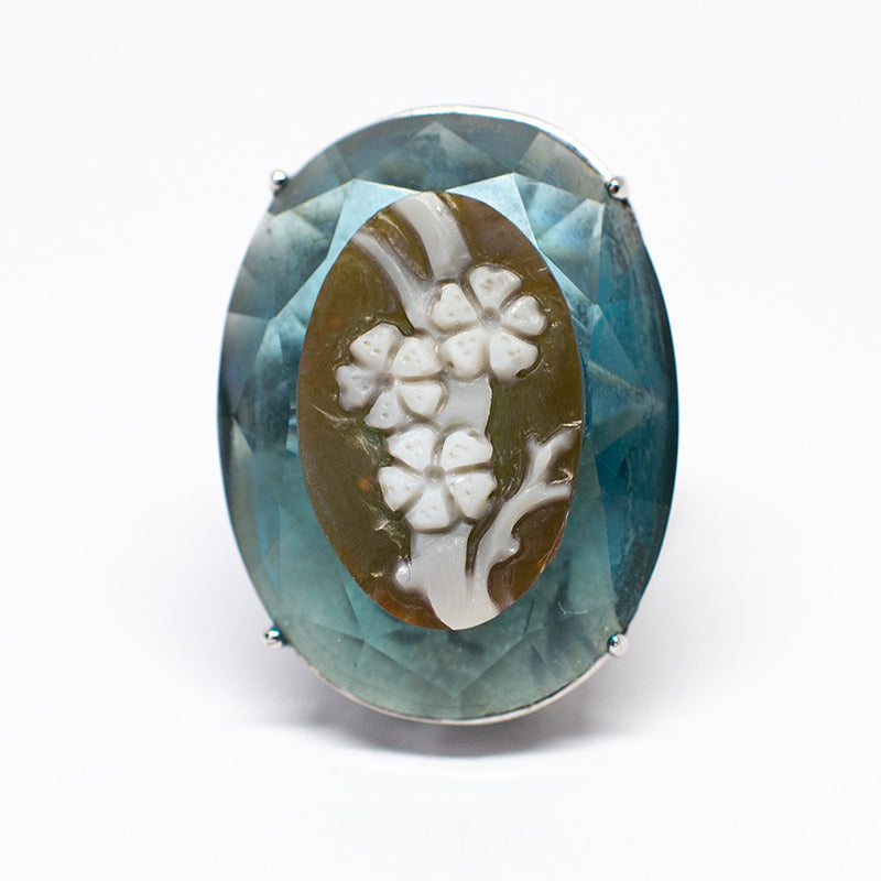 Anello Cammeo Fiori