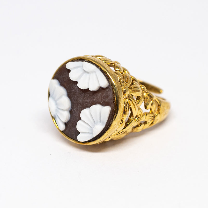 Anello Cameo Italiano Cammeo Fiori