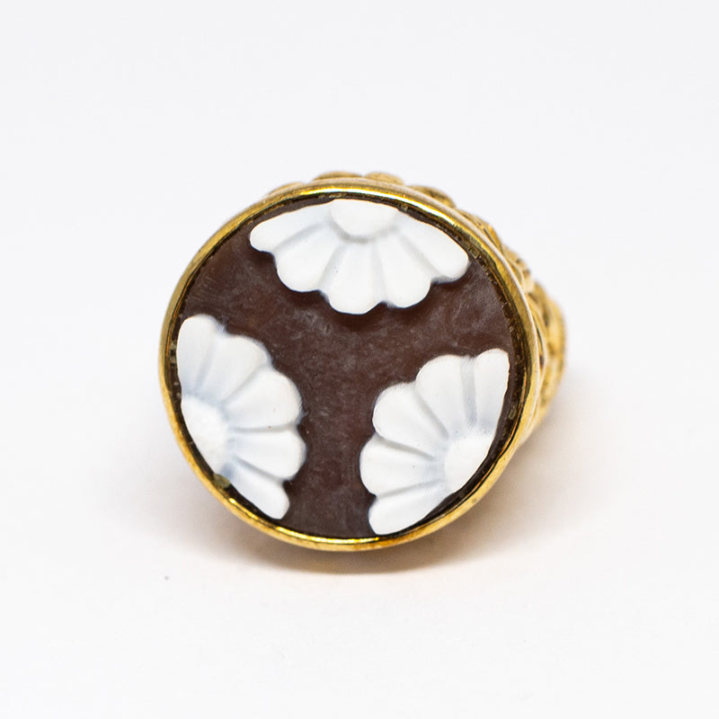 Anello Cameo Italiano Cammeo Fiori