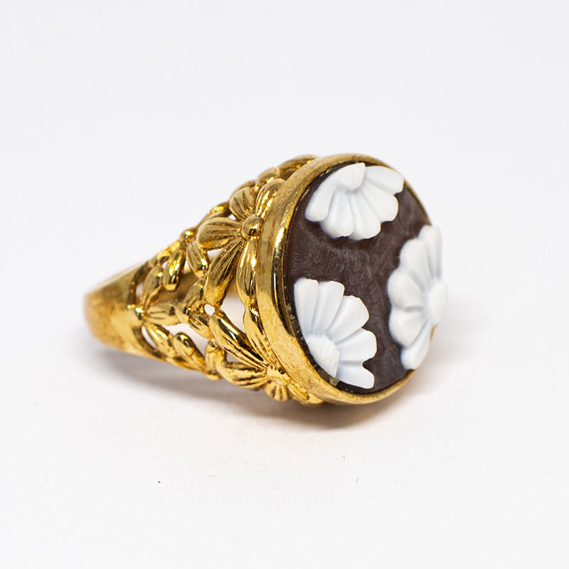 Anello Cameo Italiano Cammeo Fiori