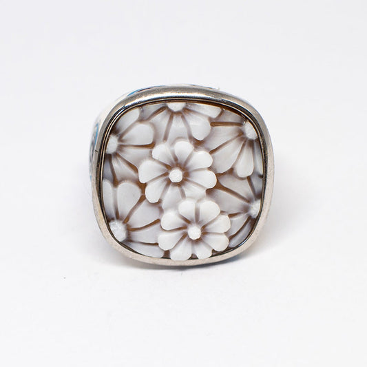 Anello Cameo Italiano Cammeo Margherite