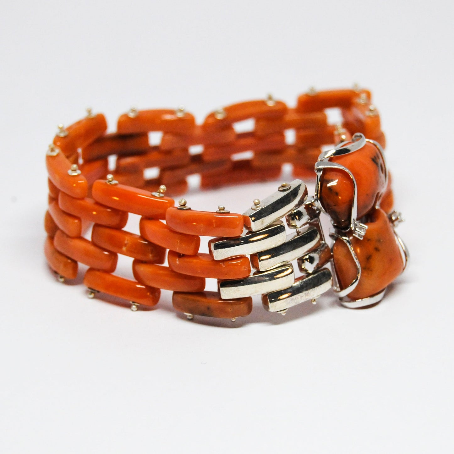 Bracciale in Corallo Arancione