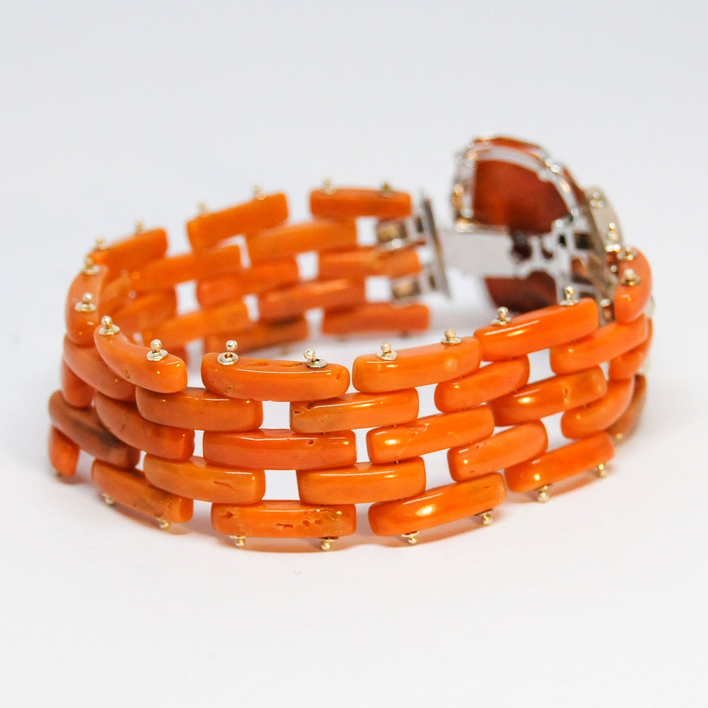 Bracciale in Corallo Arancione