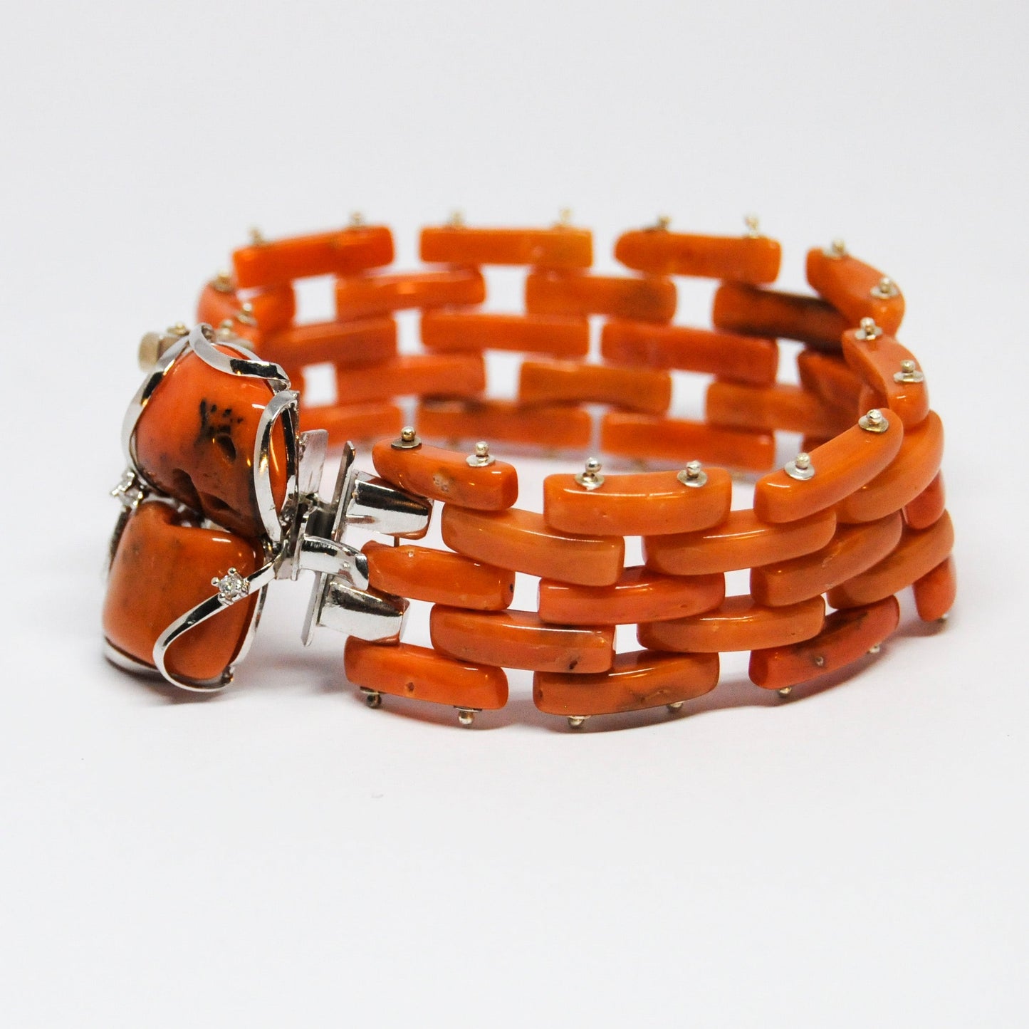 Bracciale in Corallo Arancione