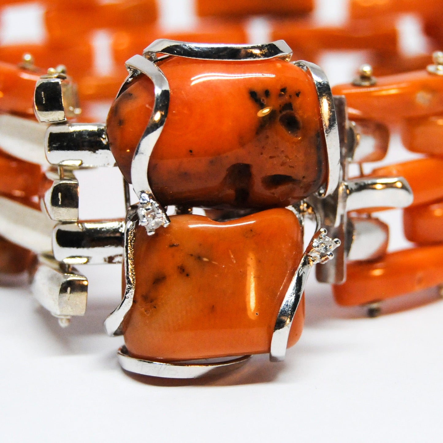 Bracciale in Corallo Arancione