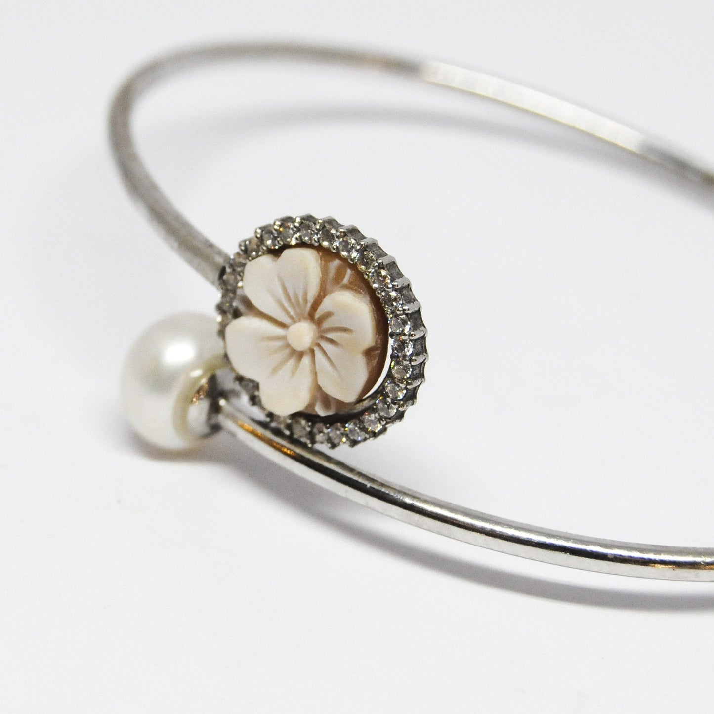 Bracciale-Cameo-Italiano-Cammeo-Incisione-Fiore