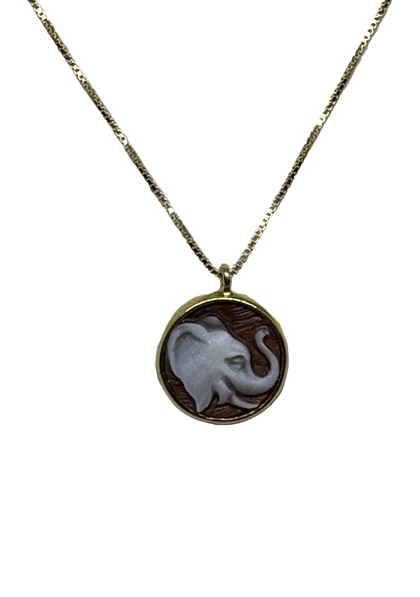 Collana in Cammeo incisione "Elefante"