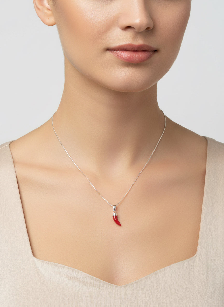 Pendente in Corallo "Corno"