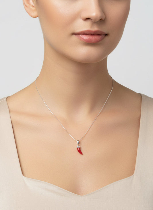 Pendente in Corallo "Corno"