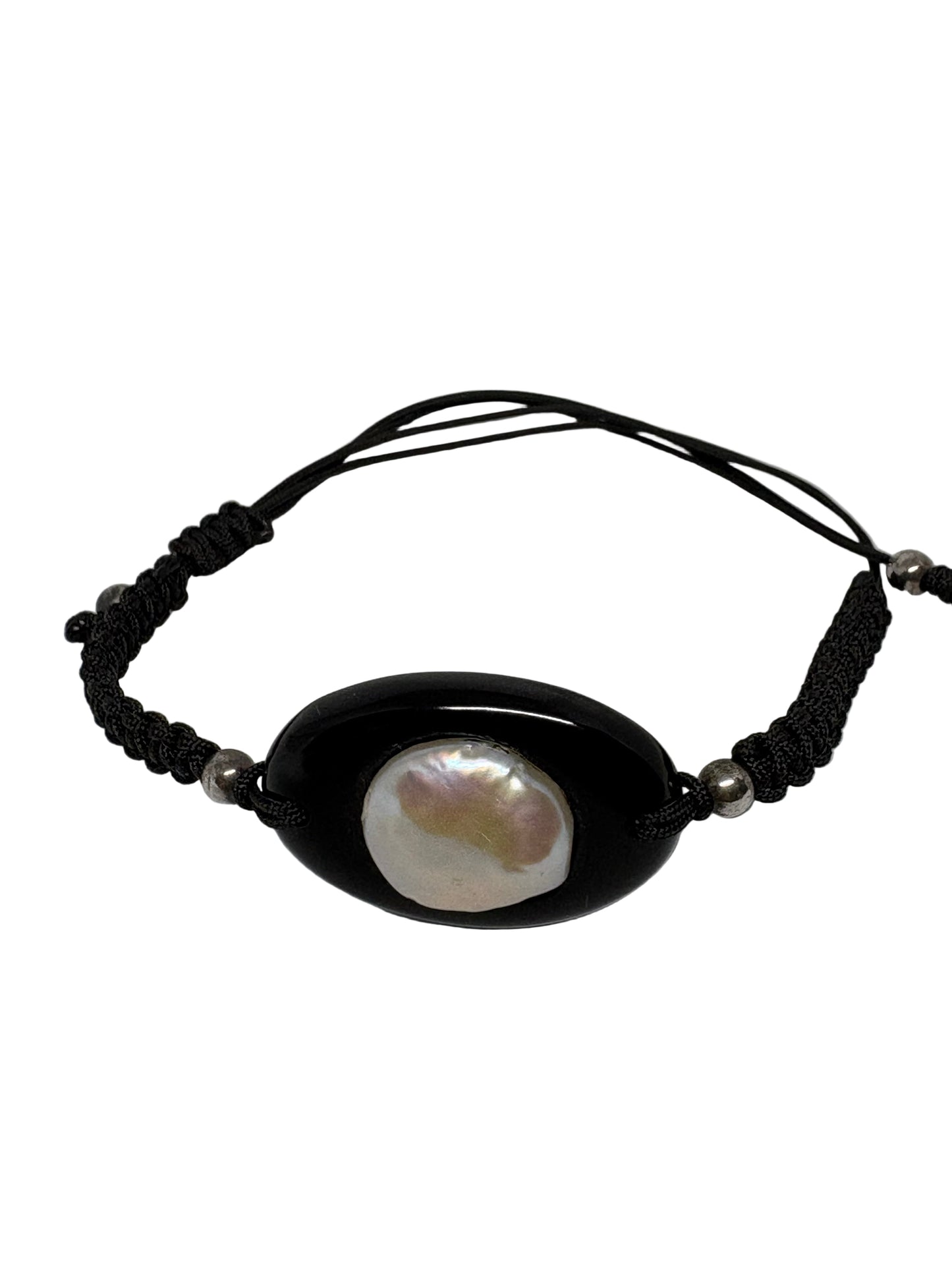 Bracciale in Agata Cordoncino e Perla