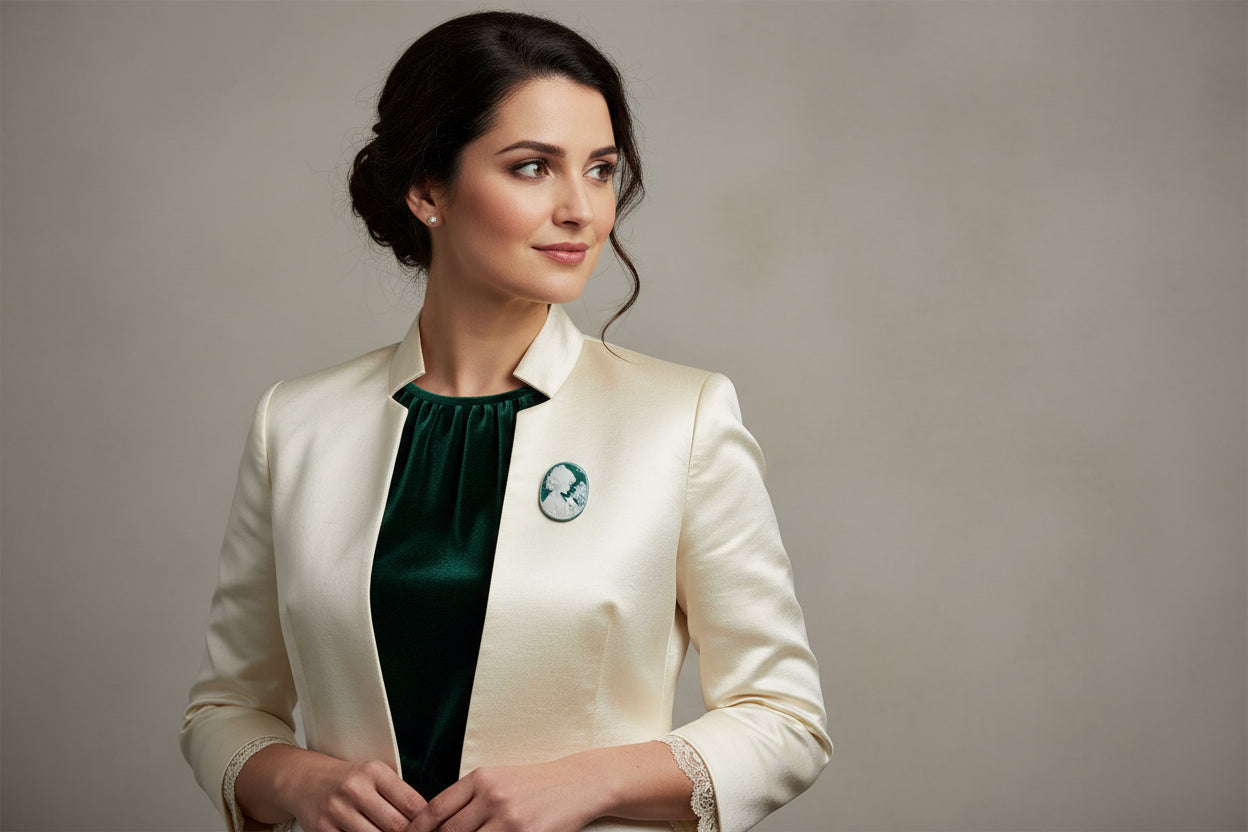 Cammeo Nudo in Agata incisione Profilo di Donna